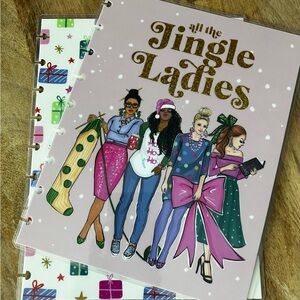 Rongrong🎄Festive 'Jingle Ladies' Discbound Notebook Cover